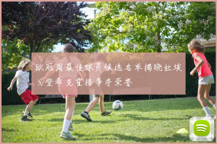 欧冠周最佳球员候选名单揭晓杜埃戈登希克霍格争夺荣誉